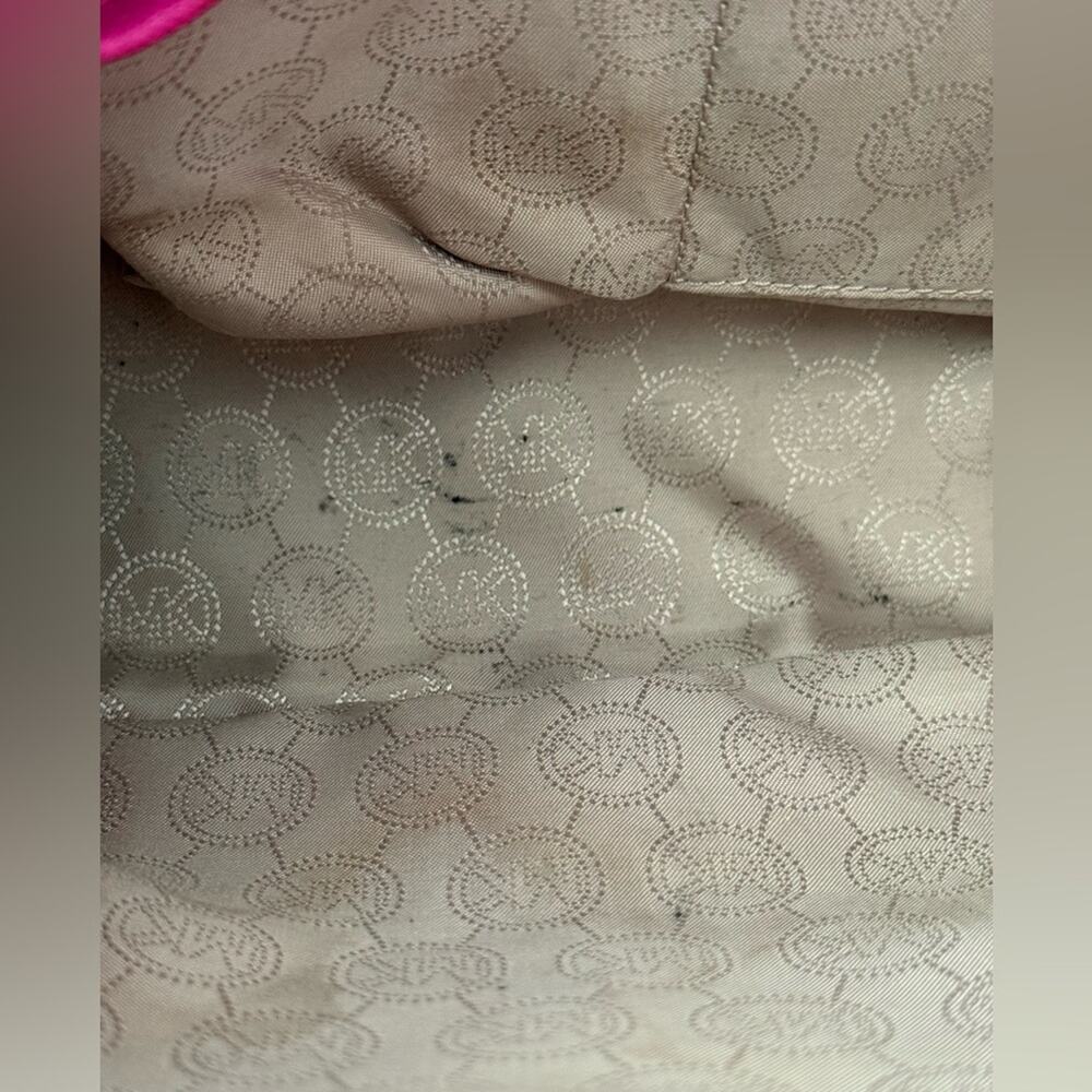 Michael Kors Hot Pink Tote Bag Purse - Picture 12 of 13